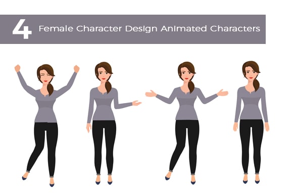 4-Female-Character-Design-Animated-Characters-min