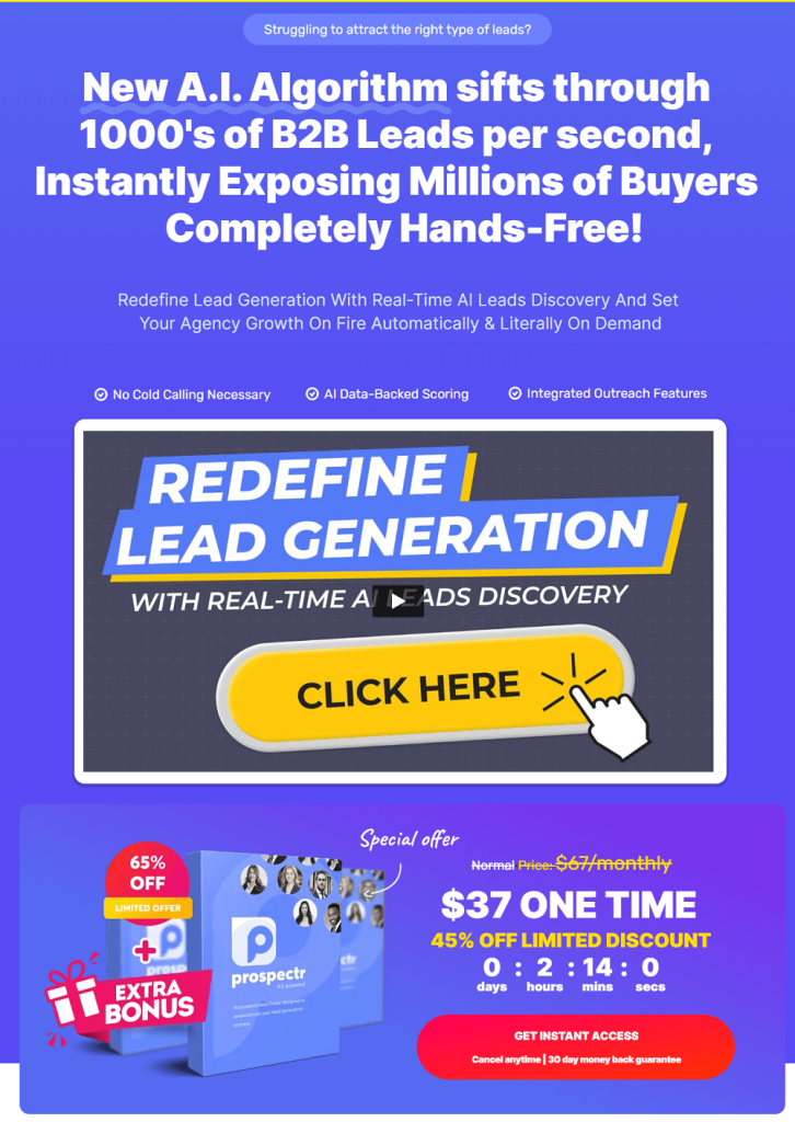 offer lab review + invitation and huge bonus... Prospectr Review+ BONUS+ Coupon+ Bundle